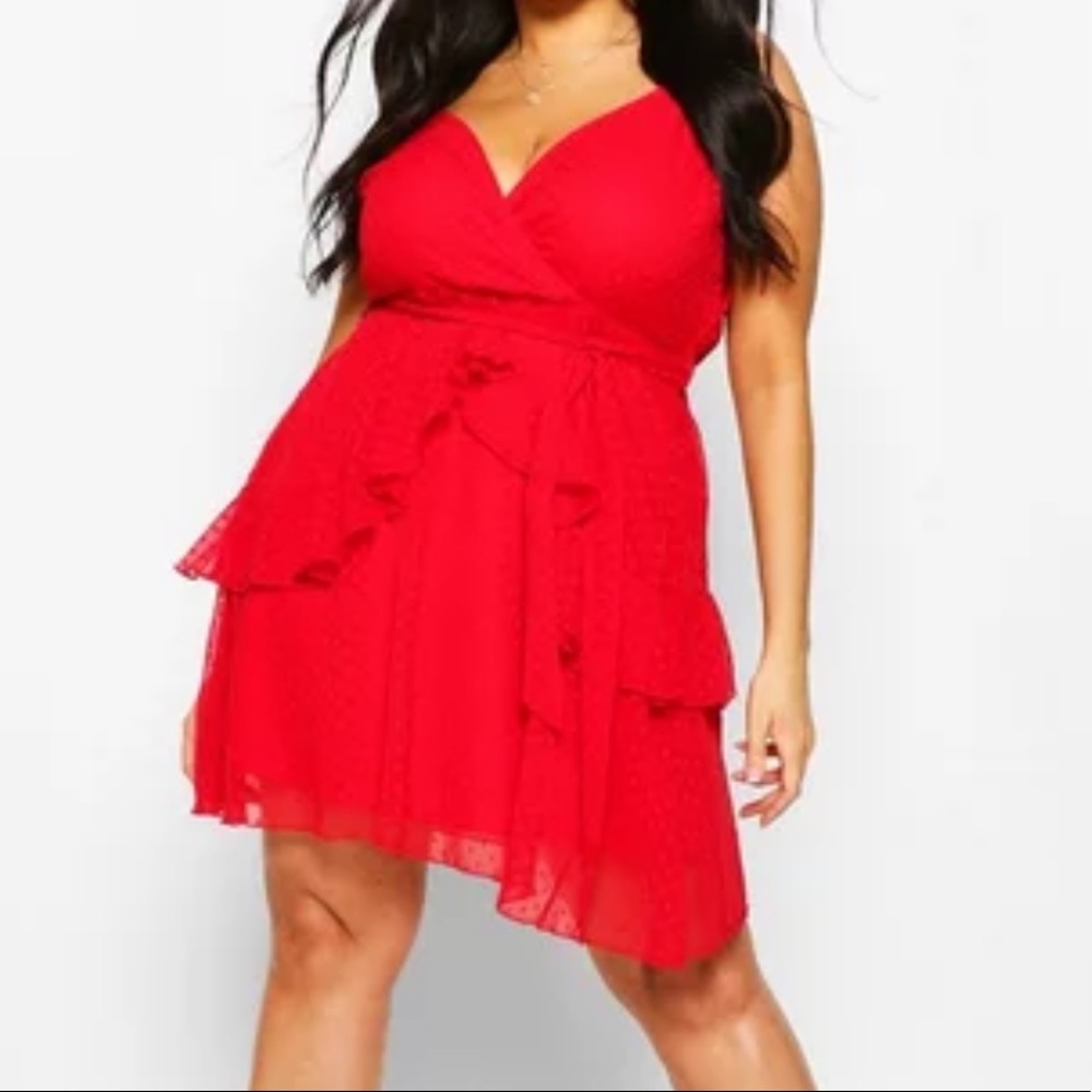 NWT Sold Out Red Mesh dress